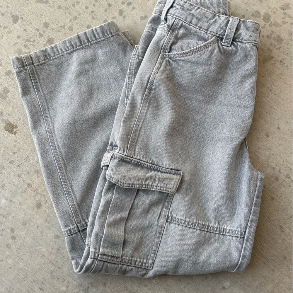 H&M Light Gray Cargo Pants for Men